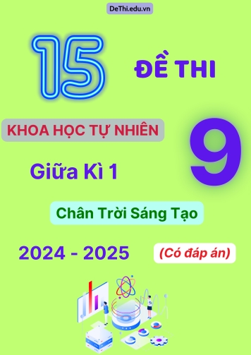 15 Đề thi Khoa Học Tự Nhiên 9 giữa Kì 1 Chân Trời Sáng Tạo 2024-2025 (Có đáp án)